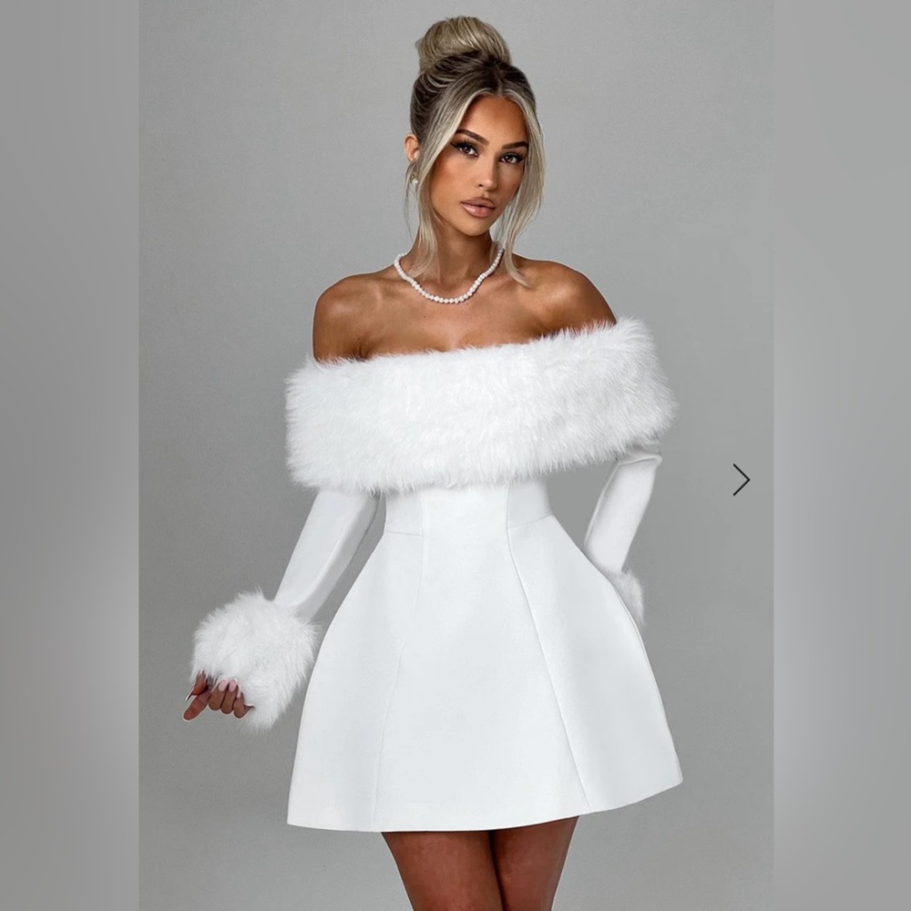 Villanelle Mini Dress- Ivory BabyBoo Fashion